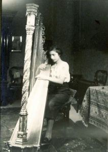 Noor Playing Harp, 1934.